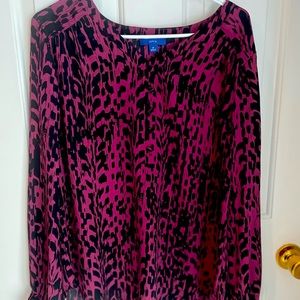 Dressy leopard print blouse